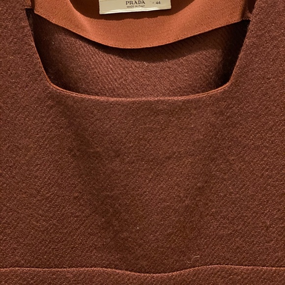 🚫SOLD🚫Prada Maroon Pleated Dress - Picture 6 of 8